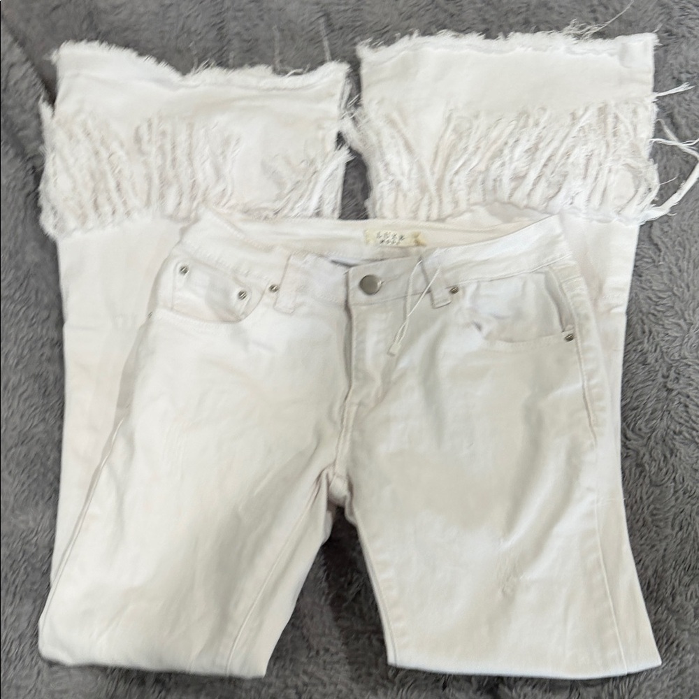 Women's White Flare & Wide Leg Jeans